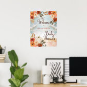 小さなカボチャ |フローラガールベビーシャワーへようこそ ポスター (ホームオフィス)