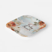 小さなカボチャ |フローラガールベビーシャワー紙 ペーパープレート (傾斜あり)