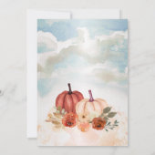 小さなカボチャ |フローラバーチャルベビーシャワー 招待状 (裏面)