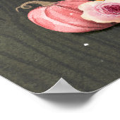 小さなカボチャ |赤ちゃんシャワー |ベビーガールバナー ポスター (角)