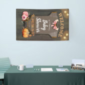 小さなカボチャ |赤ちゃんシャワー |ベビーガール 横断幕 (トレードショー)