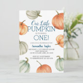 小さなカボチャ，1歳になる1歳 招待状 (スタンド正面)