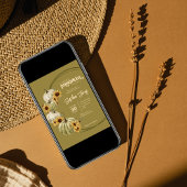 小さなカボチャ | Green | ひまわりの赤ちゃんシャワー 招待状