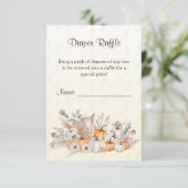 小さなカボチャboho赤ちゃんシャワーおむつラッフル エンクロージャーカード (スタンド正面)