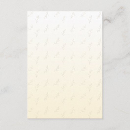 小さなカボチャboho赤ちゃんシャワーベビー エンクロージャーカード (裏面)