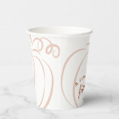 小さなカボチャTerracotta Bohoベビーシャワー 紙コップ (右)