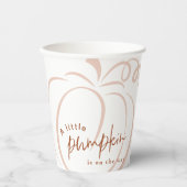 小さなカボチャTerracotta Bohoベビーシャワー 紙コップ (正面)