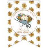 小さなカラフルかぼちゃの赤ちゃんシャワー バンティングフラッグ (第1の旗)