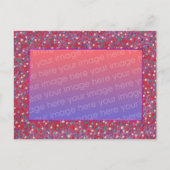 小さなカラフルクリスマスボール写真はがきを追加 シーズンポストカード (正面)