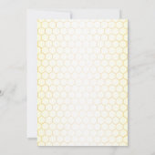 小さなカラフルハチミツバチ赤ちゃんシャワーかわいい 招待状 (裏面)