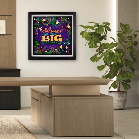 小さなカラフル変化の教室をインスパイアスター ポスター