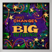 小さなカラフル変化の教室をインスパイアスター ポスター (正面)