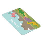 小さなカラフル子供のための可愛い恐竜 マグネット (右側)