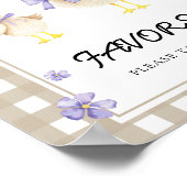 小さなガチョウの赤ん坊のシャワーの好意 ポスター (角)