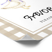 小さなガチョウの赤ん坊のシャワーの好意 ポスター (角)