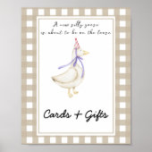 小さなガチョウ – カードとギフト赤ちゃんシャワー ポスター (正面)