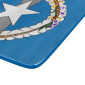 小さなガラス切断板北マリアナ旗 カッティングボード (角)