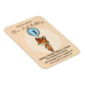 小さなキツネバルーン付き1st誕生日 マグネット (右側)