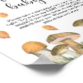 小さなキノコのフローラ – 言わないベビー ポスター (角)