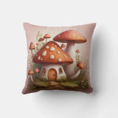 小さなキノコの家 クッション (裏面)