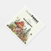 小さなキノコの木お洒落地林 スタンダードランチョンナプキン (角)