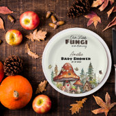 小さなキノコの木お洒落地林 ペーパープレート