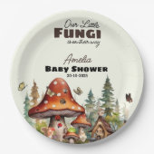 小さなキノコの木お洒落地林 ペーパープレート (正面)