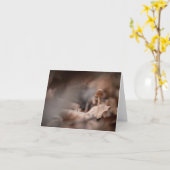 小さなキノコの自然写真 カード (黄色い花)