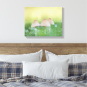 小さなキノコの自然写真 キャンバスプリント (インサイチュ (寝室))