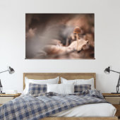 小さなキノコの自然写真 キャンバスプリント (インサイチュ (寝室))