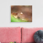 小さなキノコの自然写真 キャンバスプリント (インサイチュ (リビング))