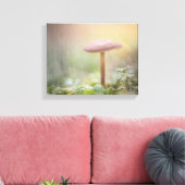 小さなキノコの自然写真 キャンバスプリント (インサイチュ (リビング))