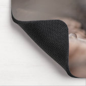 小さなキノコの自然写真 マウスパッド (コーナー)