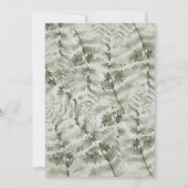 小さなキノコの赤ちゃんシャワーフォレスト 招待状 (裏面)