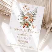 小さなキノコの赤ちゃんシャワー森の赤ちゃんシャワー セーブザデート