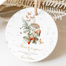 小さなキノコの赤ちゃんシャワー森の赤ちゃんシャワー フェイバータグ