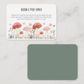 小さなキノコの野生の花の赤ちゃんシャワー囲い エンクロージャーカード (正面/裏面)