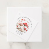 小さなキノコの野生の花の赤ちゃんシャワー フェイバータグ (インサイチュ)