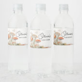 小さなキノコの魅力化されたキノコの赤ちゃんシャワー ペットボトルラベル (ボトル)