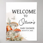 小さなキノコの魅惑されたキノコ歓迎 ポスター (正面)