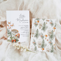 小さなキノコミニマルの赤ちゃんシャワー