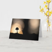 小さなキノコ自然写真 カード (黄色い花)