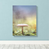 小さなキノコ自然写真 キャンバスプリント (インサイチュ (ウッドフロア))