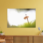 小さなキノコ自然写真 キャンバスプリント (インサイチュ (リビング))