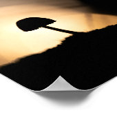 小さなキノコ自然写真 ポスター (角)