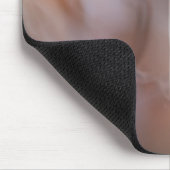 小さなキノコ自然写真 マウスパッド (コーナー)