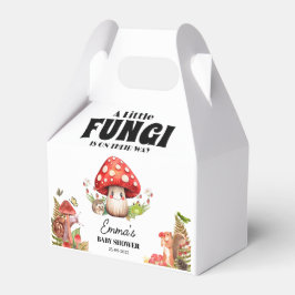 小さなキノコ蝶の蛾の赤ちゃんシャワー フェイバーボックス