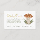 小さなキノコ表示シャワー囲い エンクロージャーカード (正面)