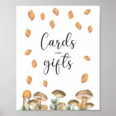 小さなキノコ – カードとギフト赤ちゃんシャワー ポスター (正面)