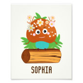 小さなキノコ フォトプリント            (正面)